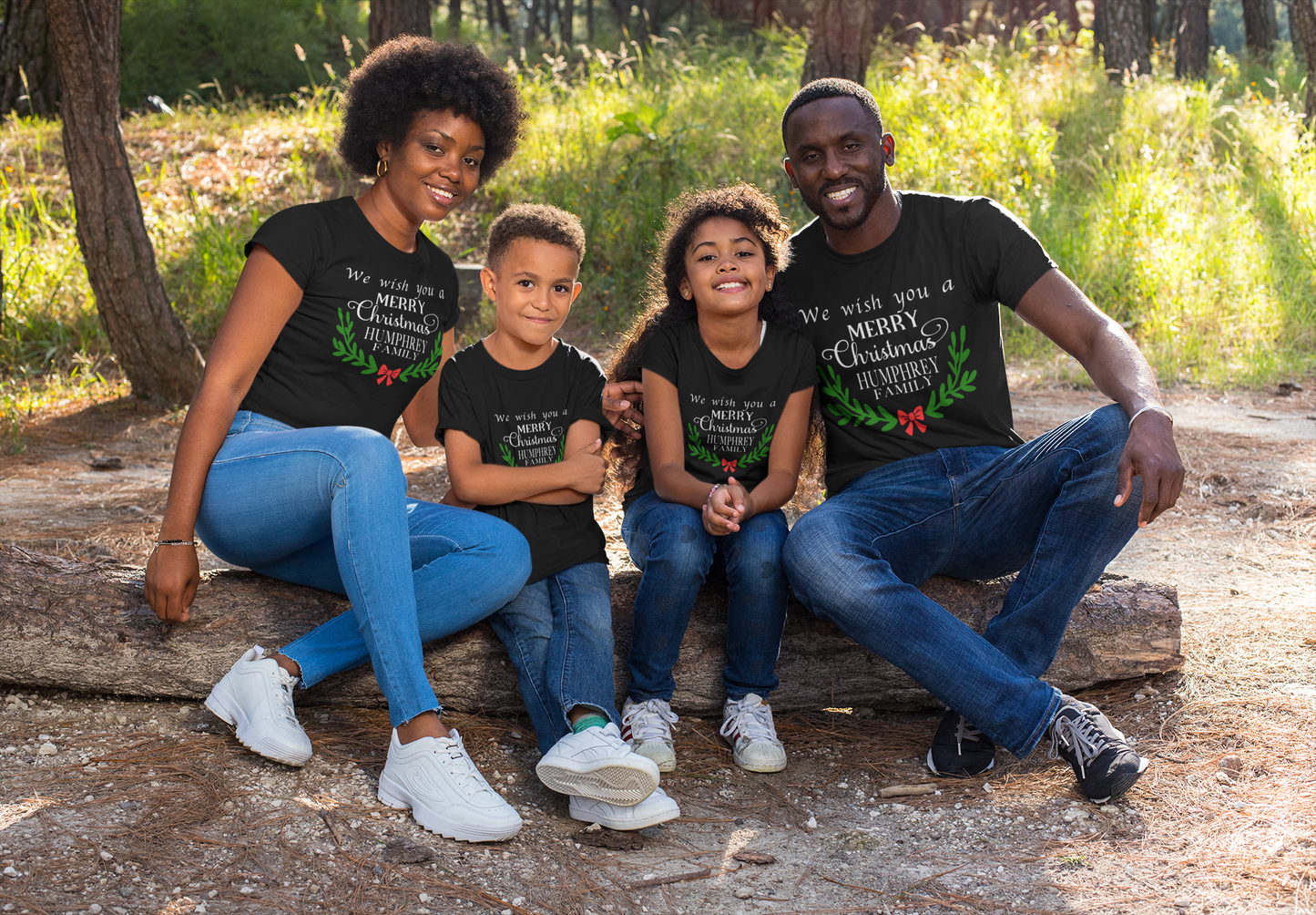 WE WISH YOU A MERRY CHRISTMAS TEE SHIRTS